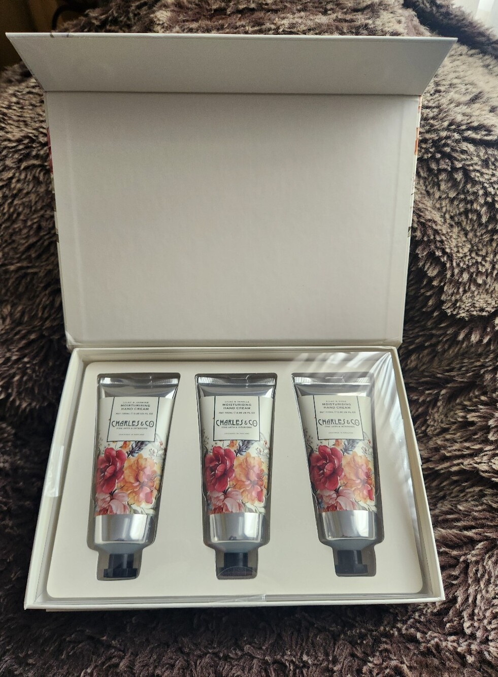 Charles & Co Lilac Hand Cream Gift Set -3 Pieces **NEW